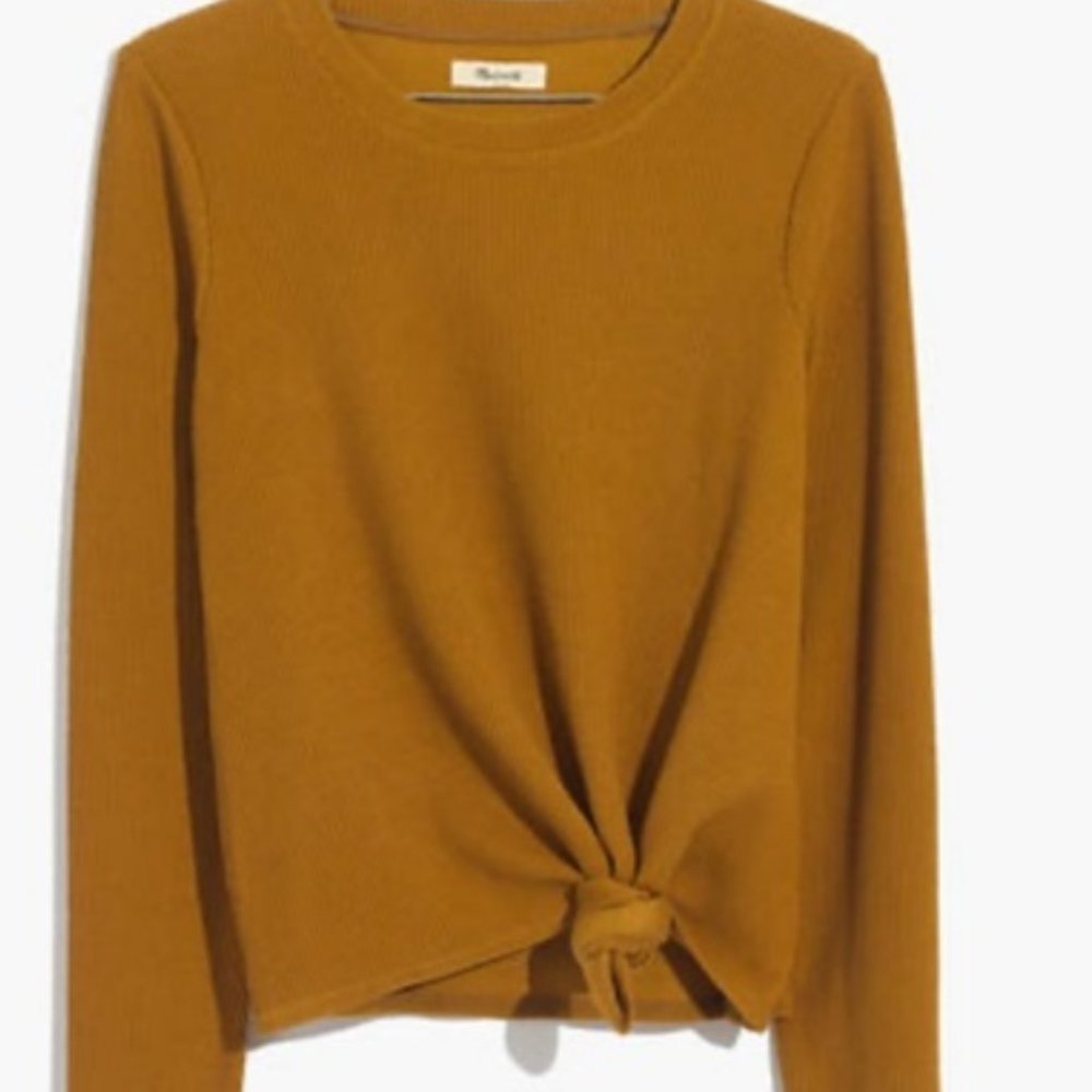 Madewell • Texture & Thready Front Knot Top small
